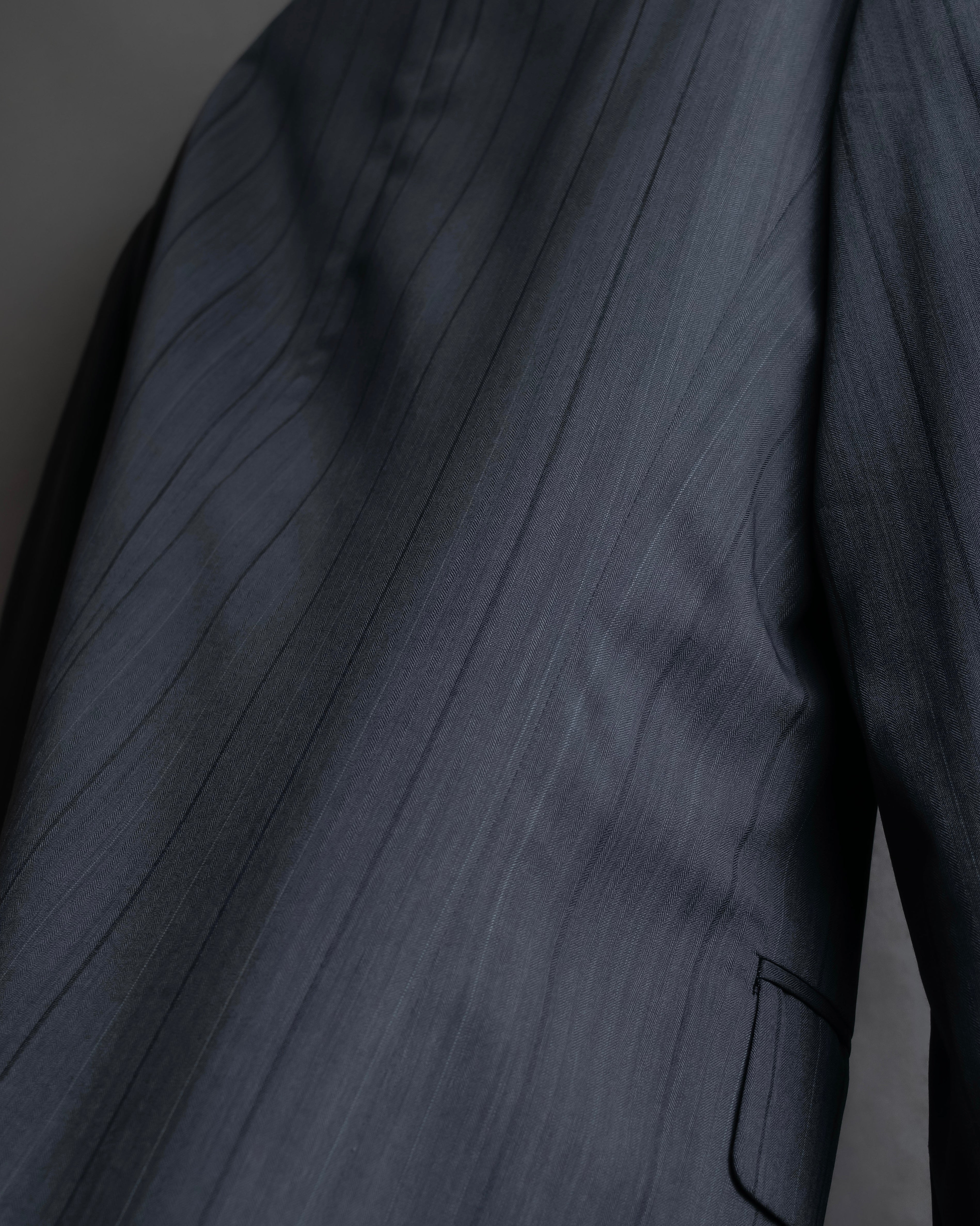 "CHRISTIAN DIOR MONSIEUR" Shadow stripe pattern classical formal detail set up