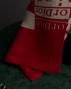 "Christian Dior" Logo pattern twill muffler