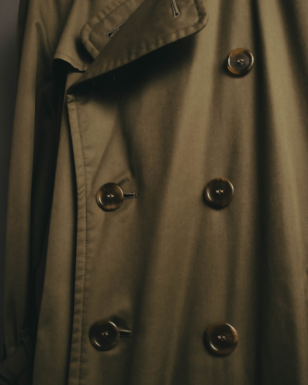 “Burberrys” 80’s Heritage check long trench coat