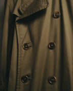 “Burberrys” 80’s Heritage check long trench coat
