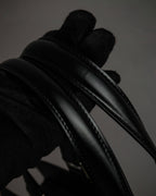 "Salvatore Ferragamo" Gancini motif both sides design leather hand bag