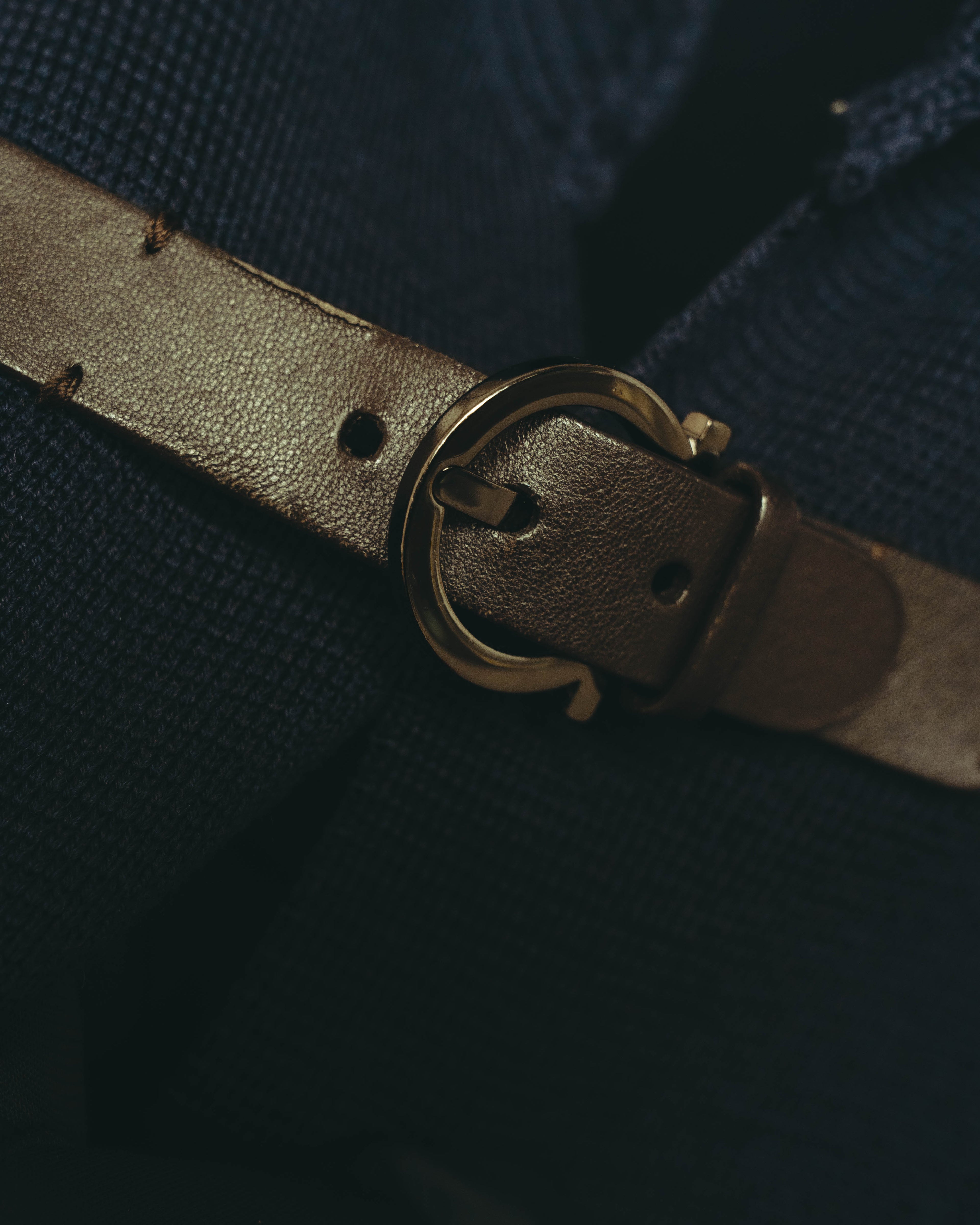 “Salvatore Ferragamo” 80’s-90’s Gancini buckle virgin wool knit jacket