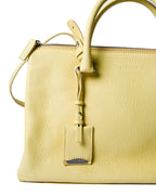 JIL SANDER/ Minimal Designed 2 Way Boston Bag Pastel Yellow
