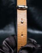 "Maison Martin Margiela" No. 11 Bella Pelle minimal design leather belt