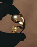 -SPECIAL- "Christian Dior” 2015-16 UltraDior sculpted double pearl ring