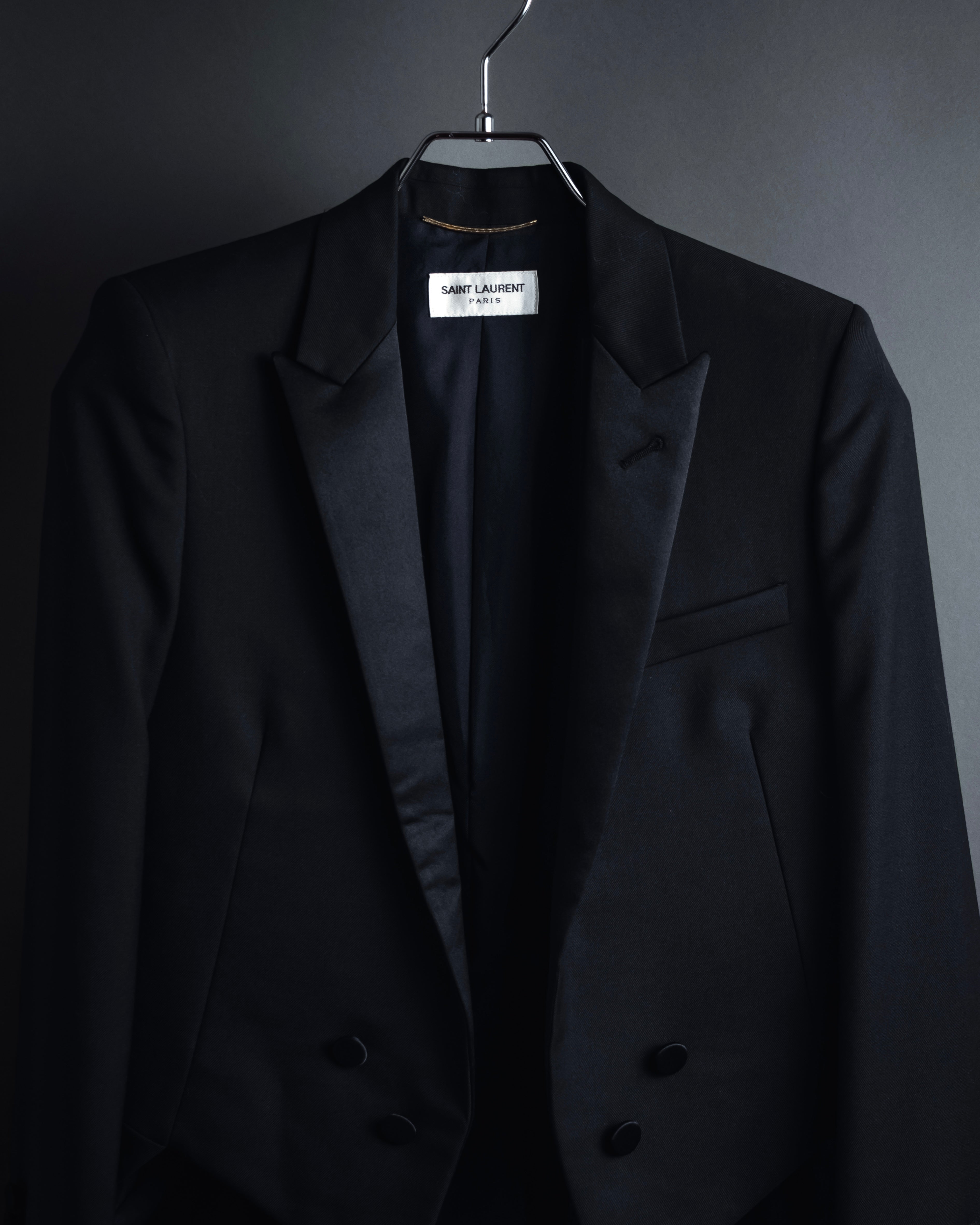 "Saint Laurent Paris" Modern tailcoat design jacket