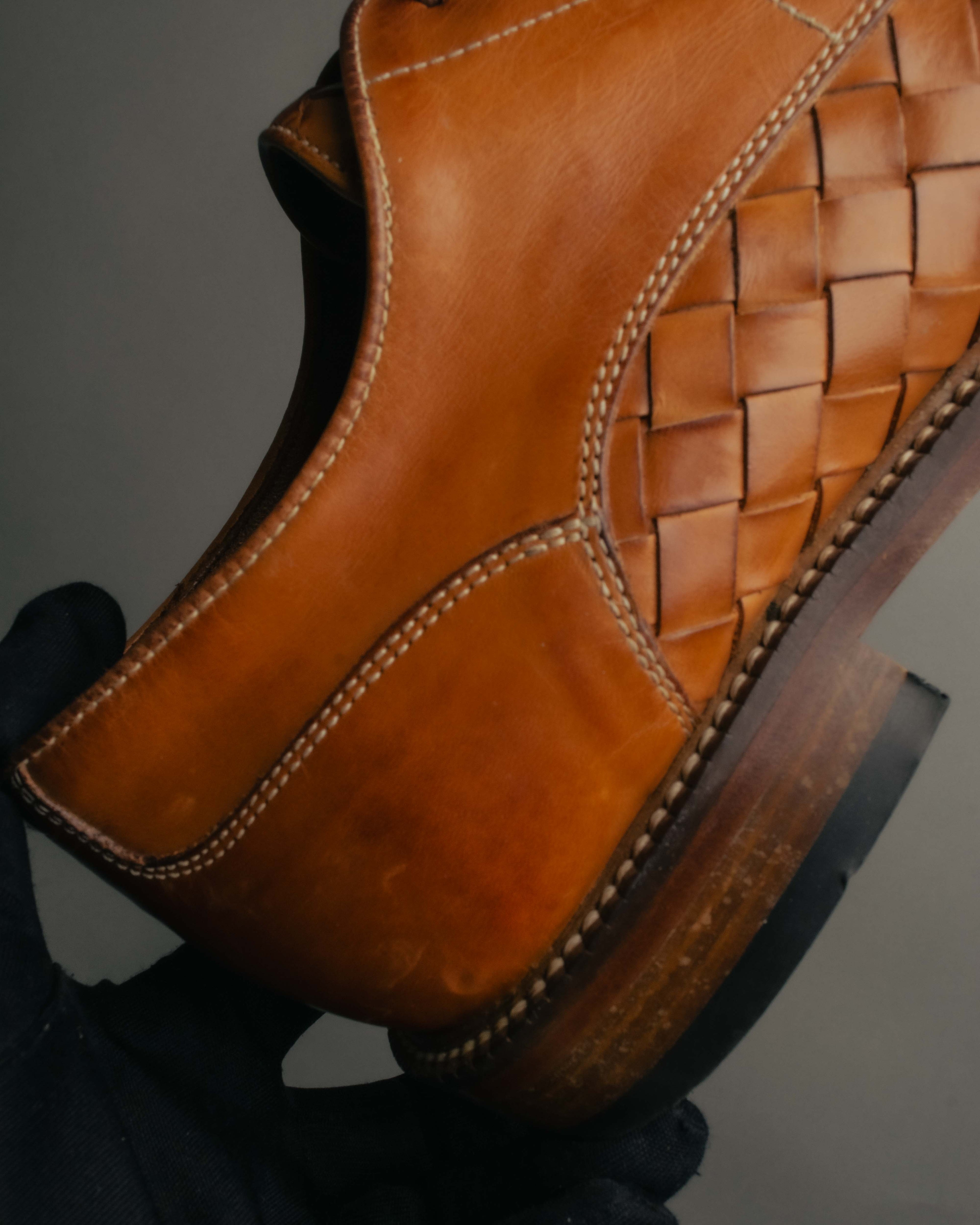 "Vintage" 90’s-00’s Handwoven derby shoes