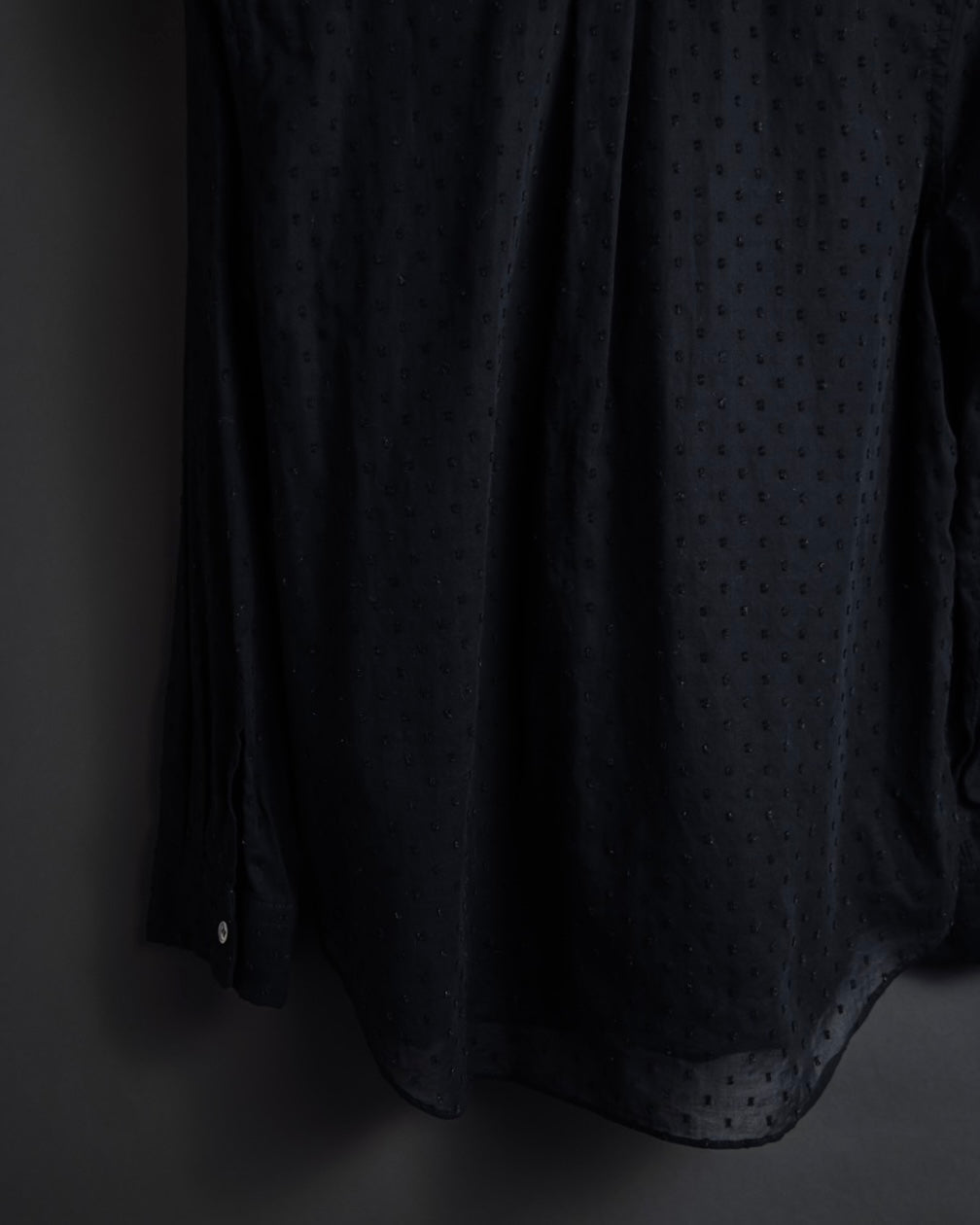 "tricot COMME des GARCONS"  80's Tiered ruffle design, dotted sheer blouse