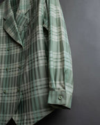 "BURBERRYS" Mint green check pattern skirt type set up