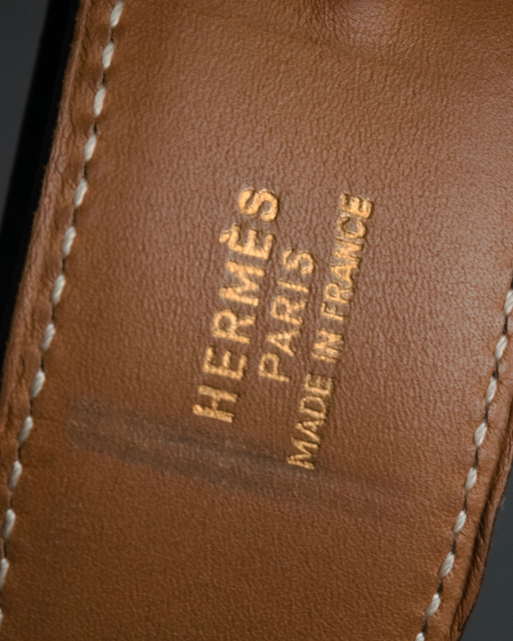 “HERMÈS” 90’s Horsebit leather belt