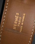 “HERMÈS” 90’s Horsebit leather belt