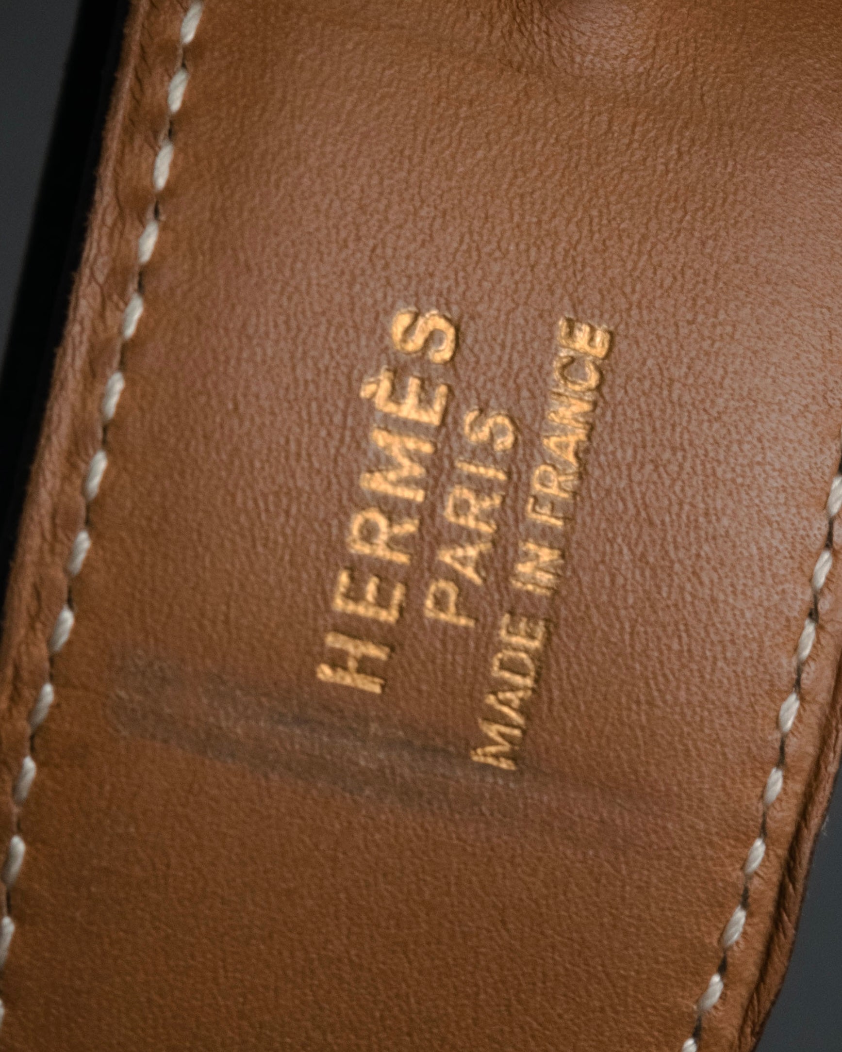 “HERMÈS” 90’s Horsebit leather belt