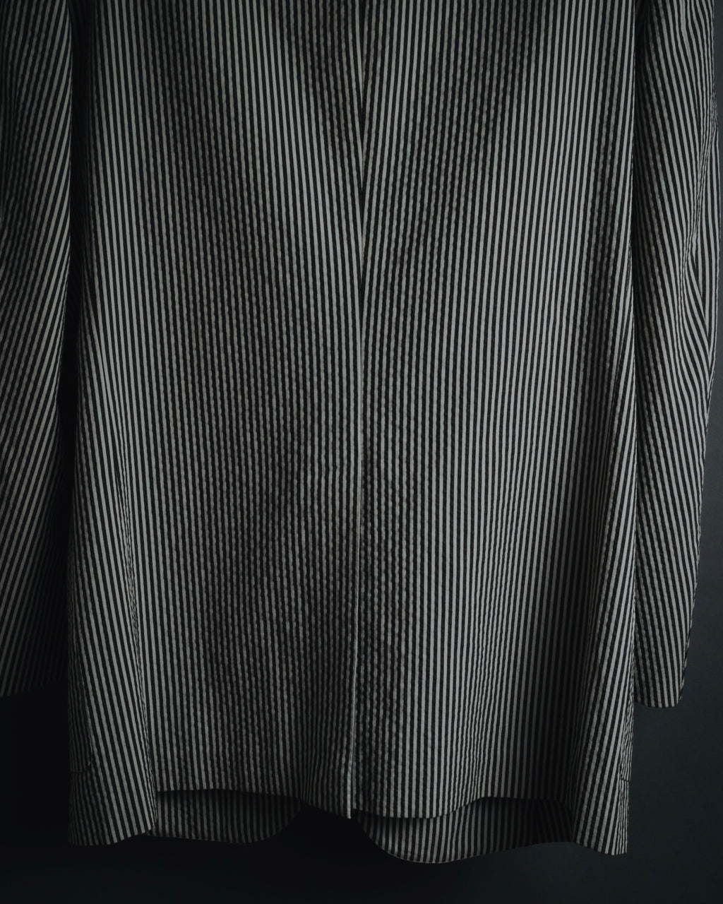 "HERMES" 00's striped stretch cotton tailored jacket