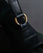 "YVES SAINT LAURENT" Muse to gold metal parts one-handle leather bag