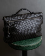 "BOTTEGA VENETA" Intrecciato design briefcase bag