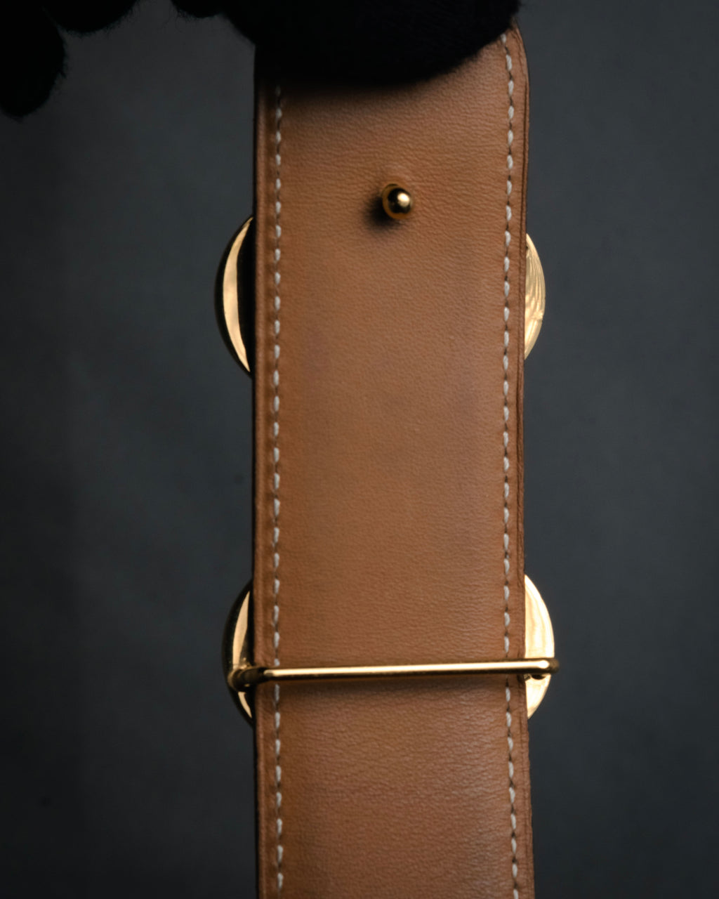 “HERMÈS” 90’s Horsebit leather belt