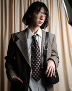 "GIORGIO ARMANI" Oval motif dot silk necktie