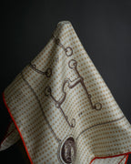 "HERMES" Carré 45 Gavroche MORS DE SELLE scarf