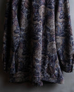 Vintage jacquard floral pattern jacket