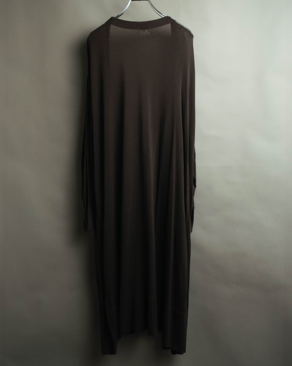 "Hermès" 00's Draped cotton silk long cardigan