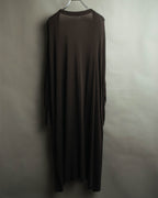 "Hermès" 00's Draped cotton silk long cardigan