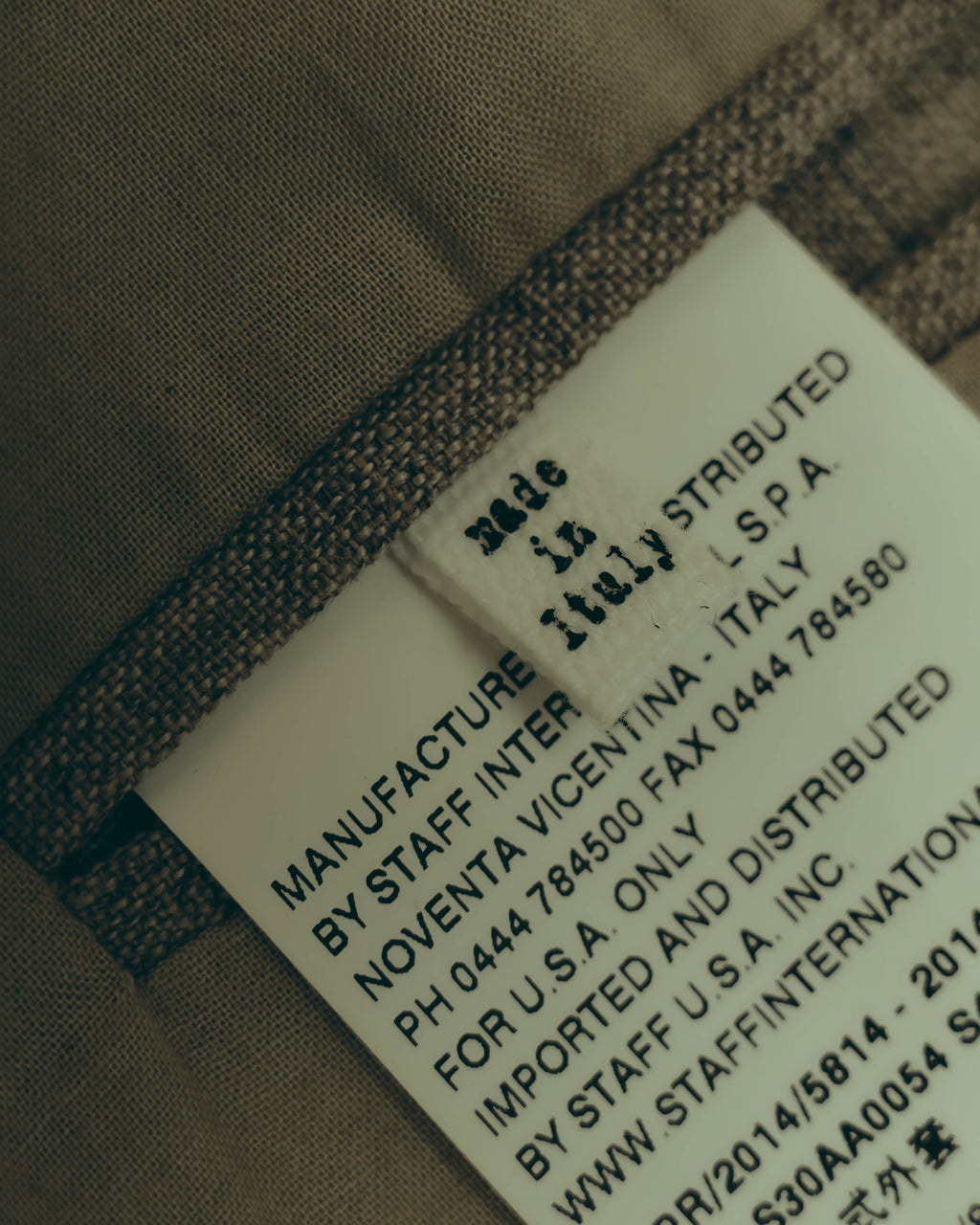 -SPECIAL- “Maison Martin Margiela” 2014SS raw-edge linen tailored jacket