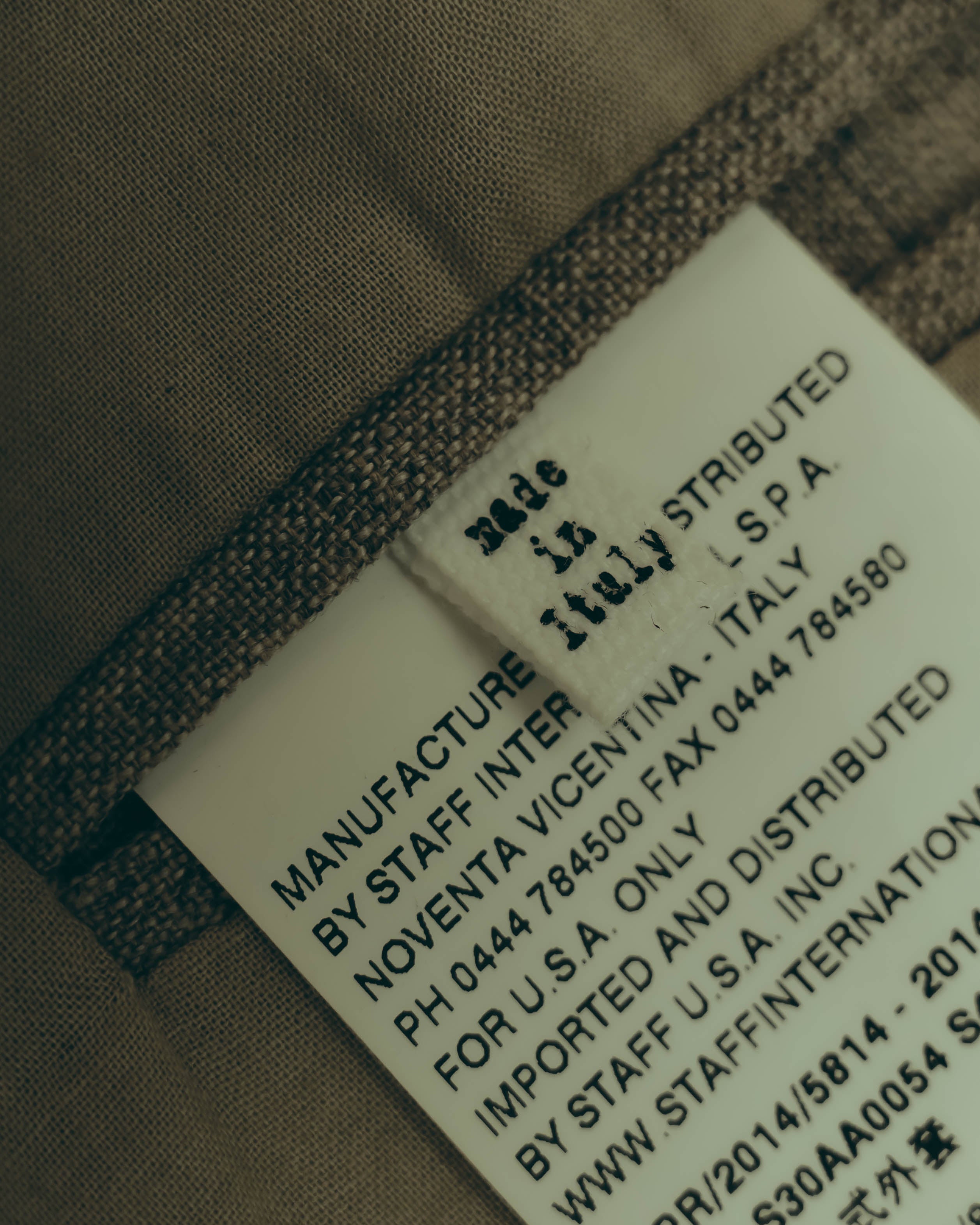-SPECIAL- “Maison Martin Margiela” 2014SS raw-edge linen tailored jacket
