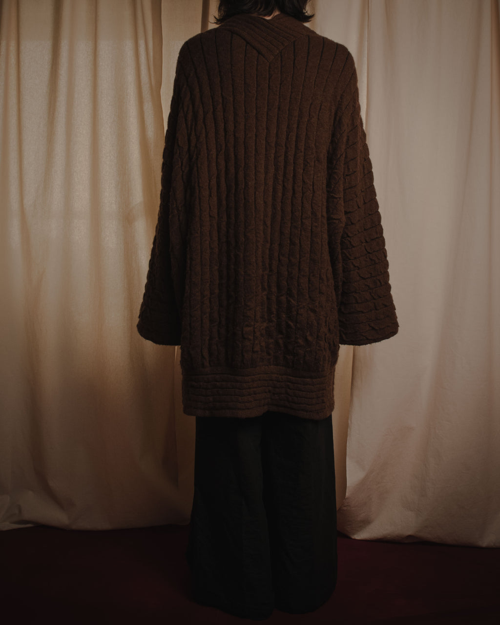 "Salvatore Ferragamo" 00’s Cashmere blend shawl-collar knit cardigan