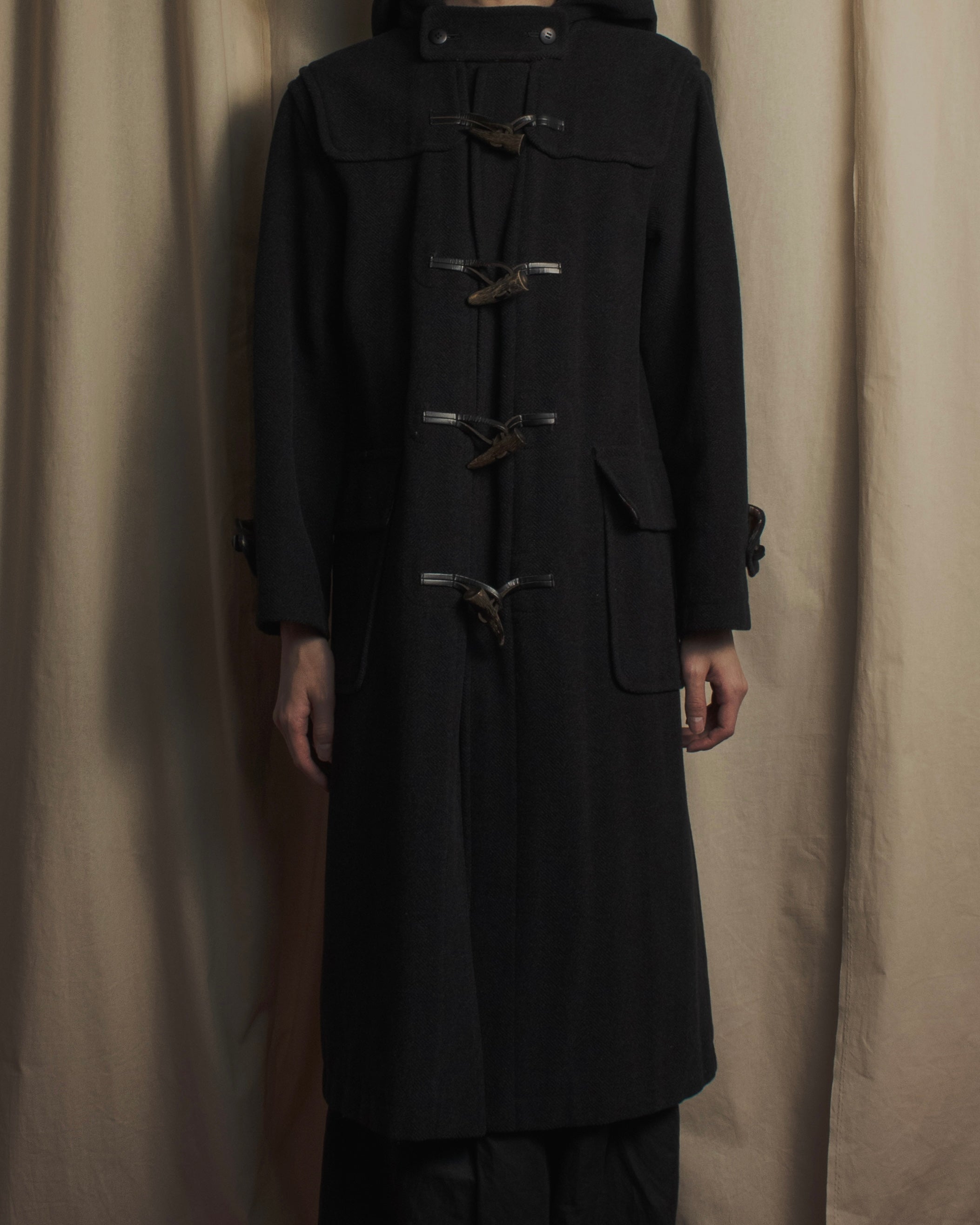 BURBERRYS - Duffle Coat - Navy - 7AR - 1990s Heritage Check Lined