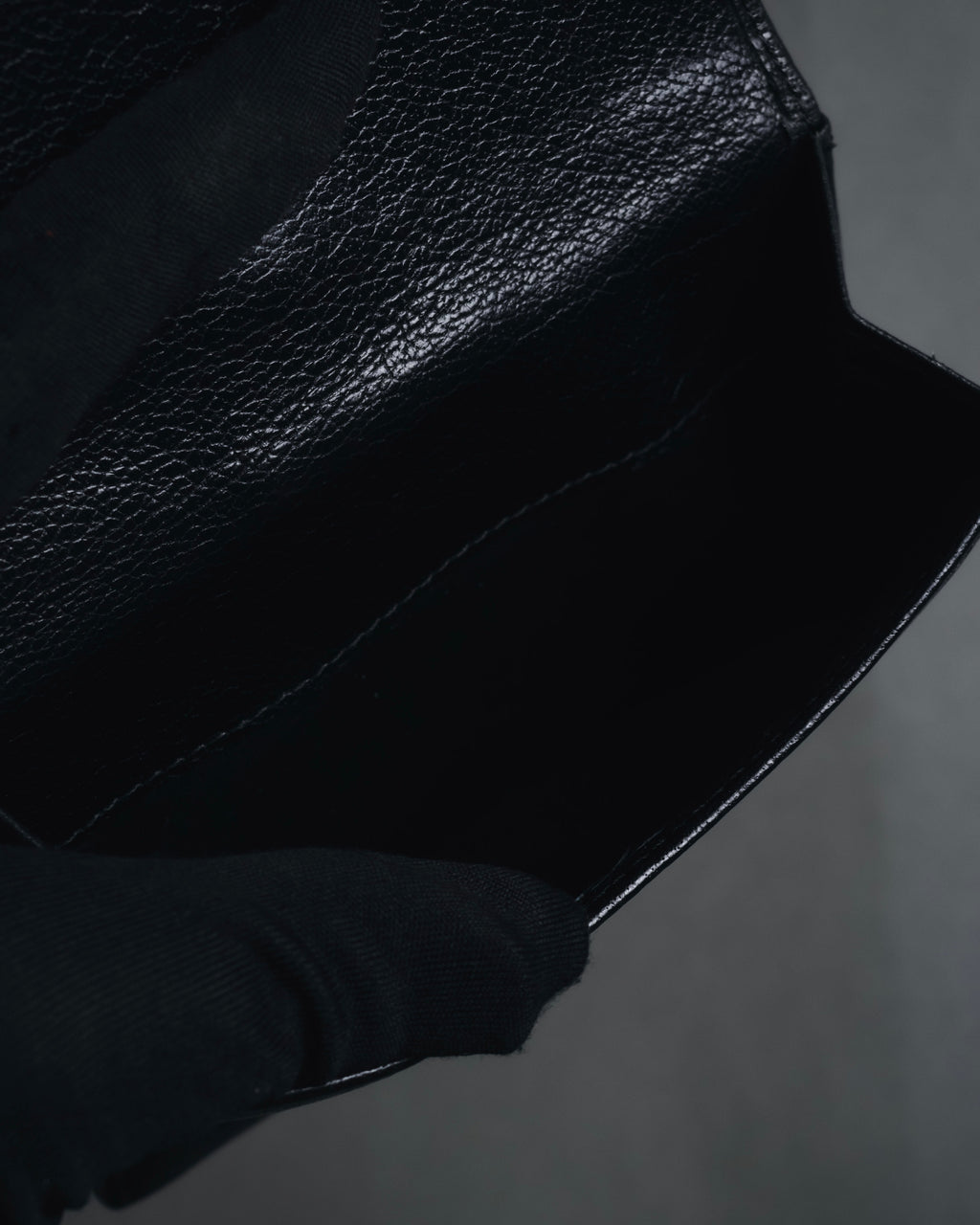 "YVES SAINT LAURENT" Stud-embellished monogram bi-fold wallet