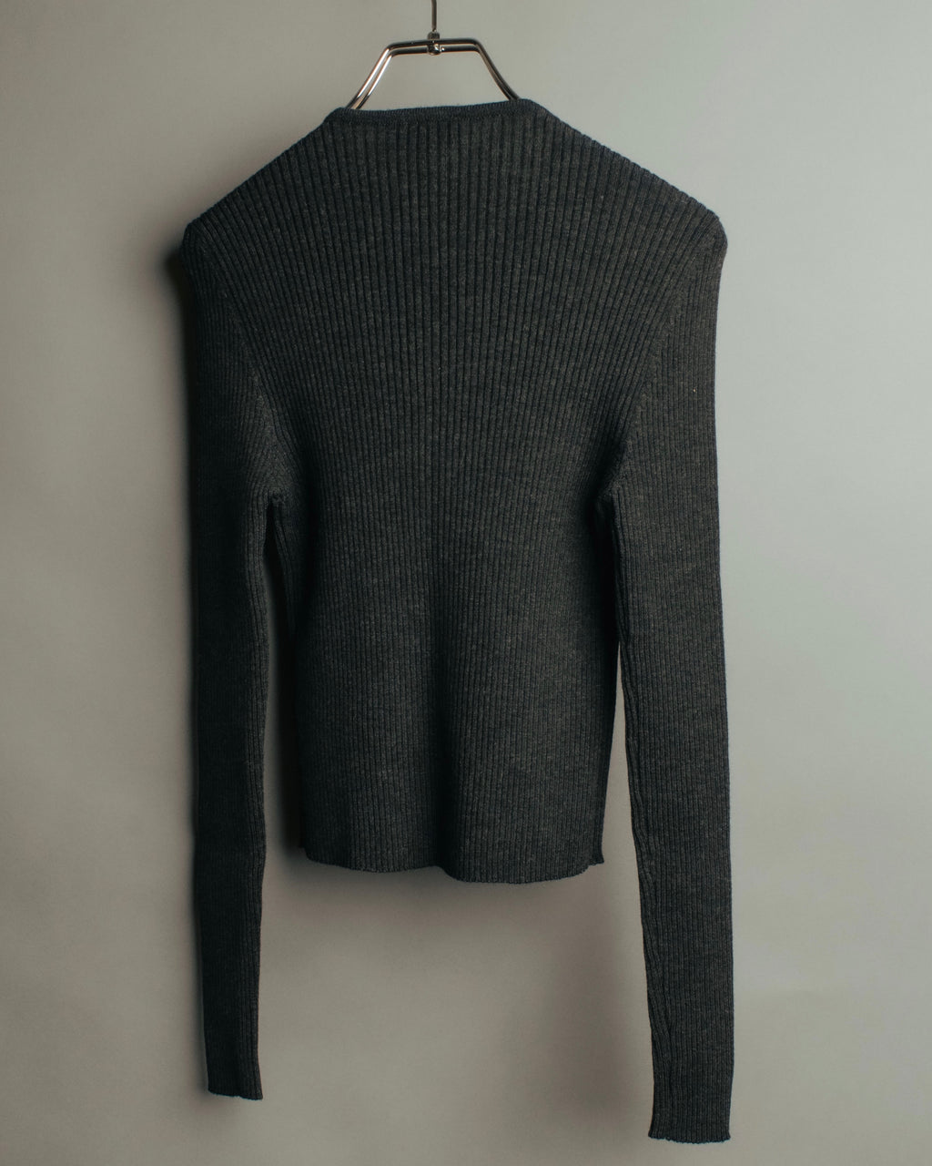 “GUCCI” 90’s-00’s Ribbed knit cardigan with gold buttons