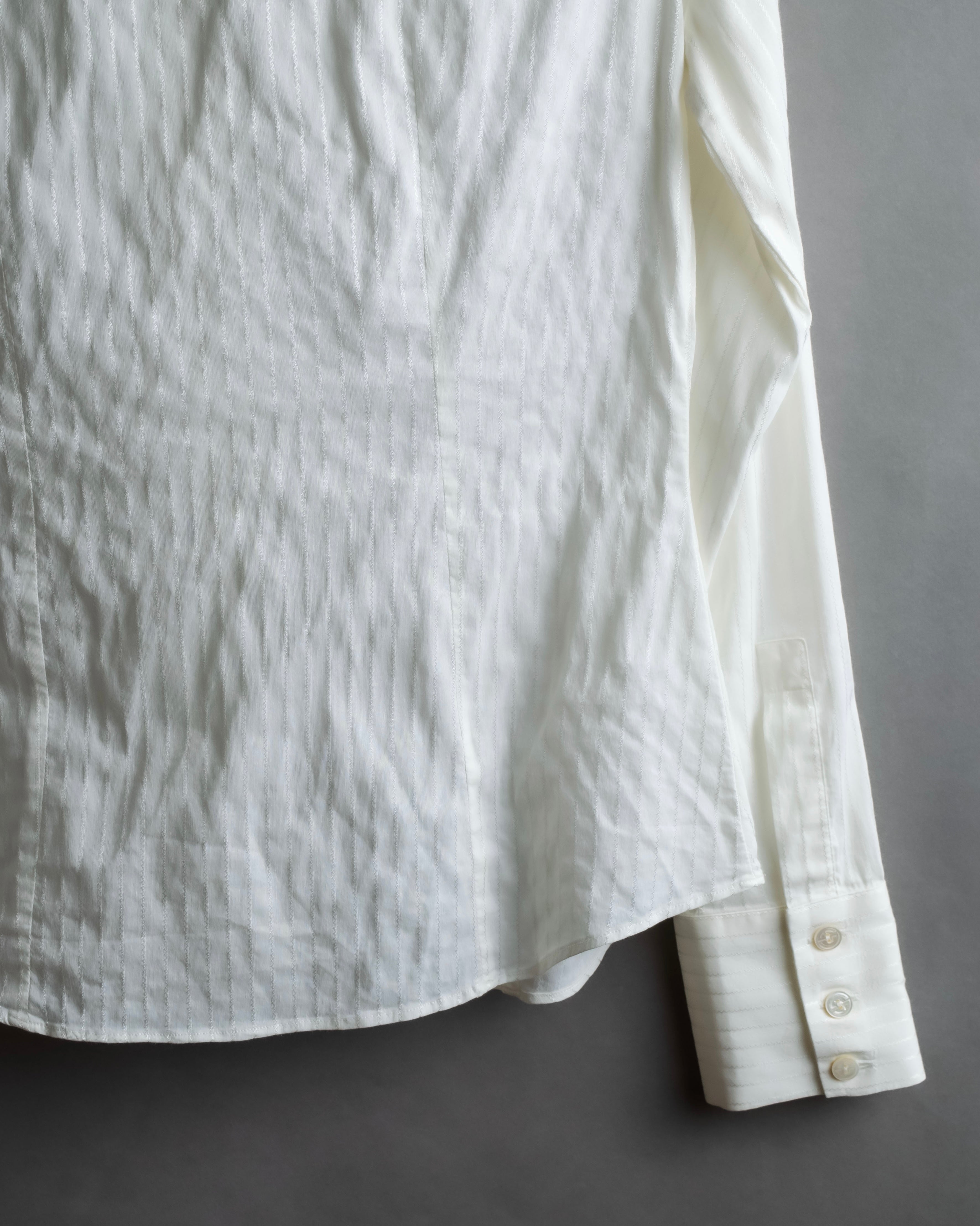"GIORGIO ARMANI" Delicate striped white shirt