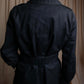 "LOUIS VUITTON" Metal button detailing belted trench coat