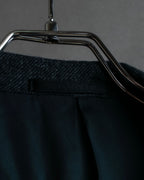 "COMME des GARCONS HOMME DEUX" Box silhouette heather grey tailored jacket