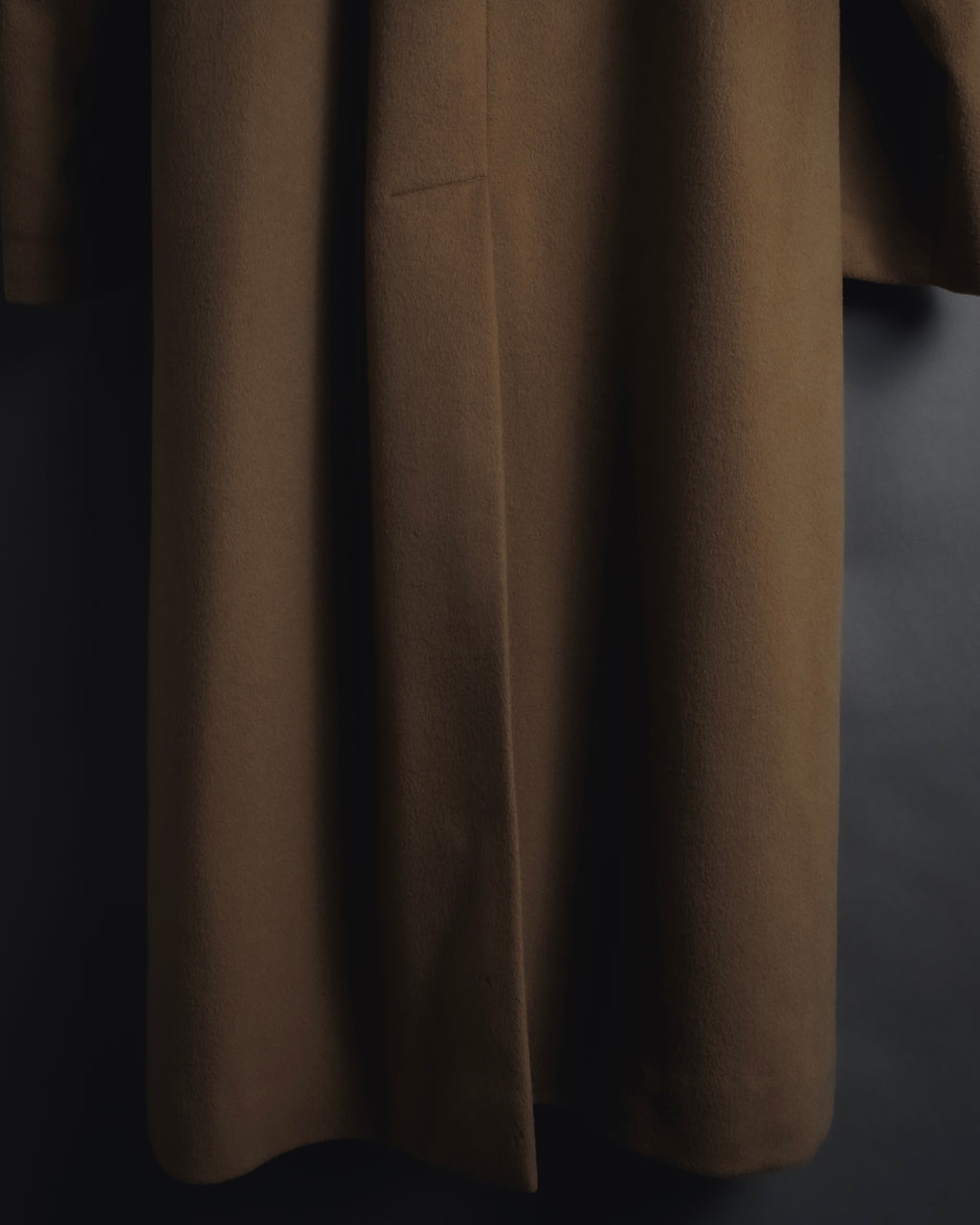 "BURBERRYS" 80’s-90’s Fly-front wool cashmere coat