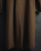 "BURBERRYS" 80’s-90’s Fly-front wool cashmere coat