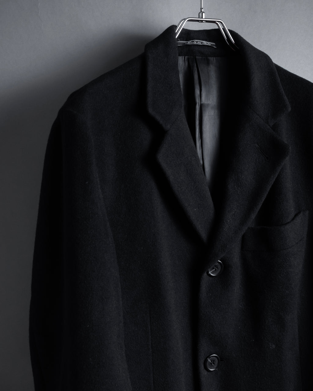 "FENDI" 80's-90's Classic cashmere long chester coat