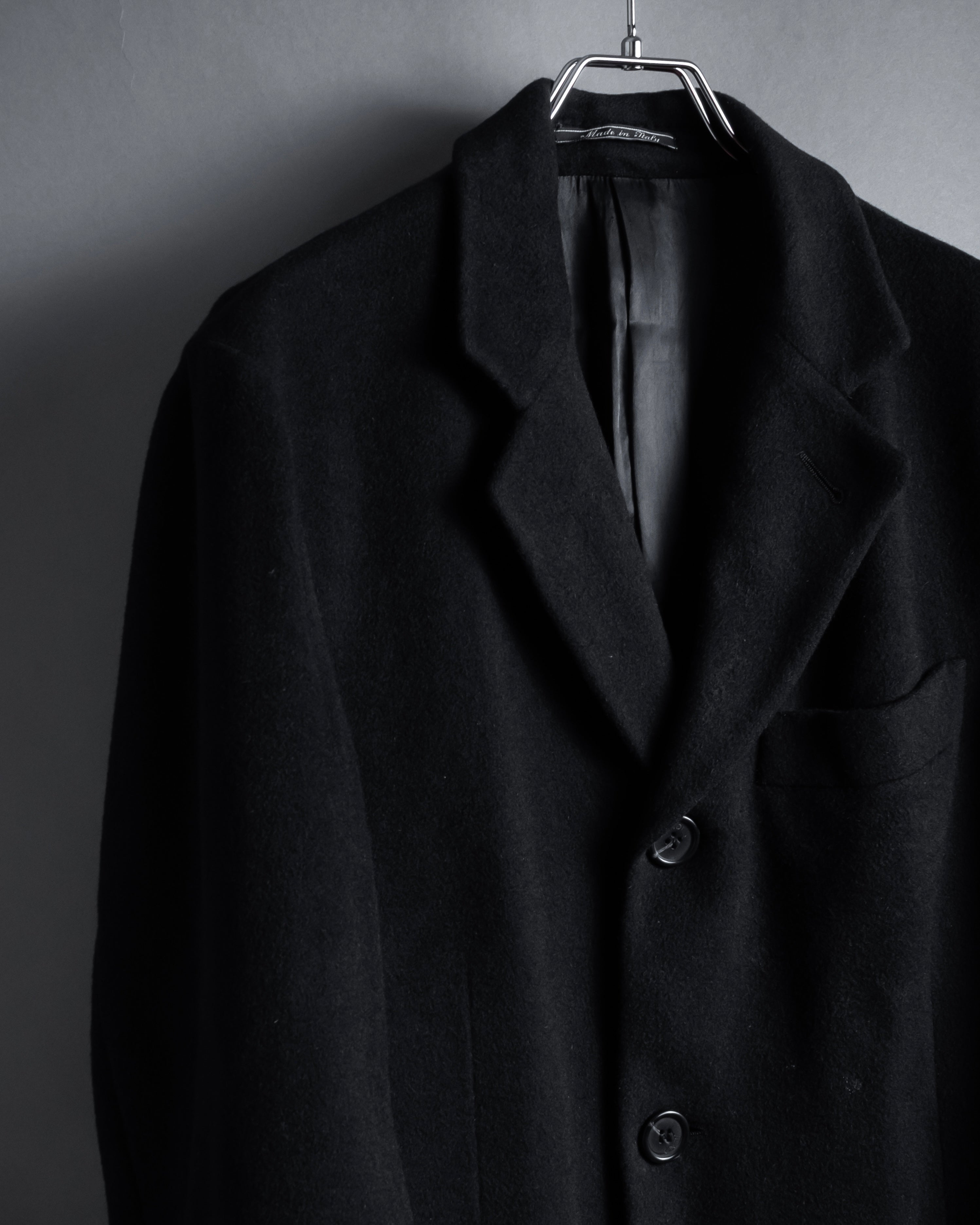 "FENDI" 80's-90's Classic cashmere long chester coat