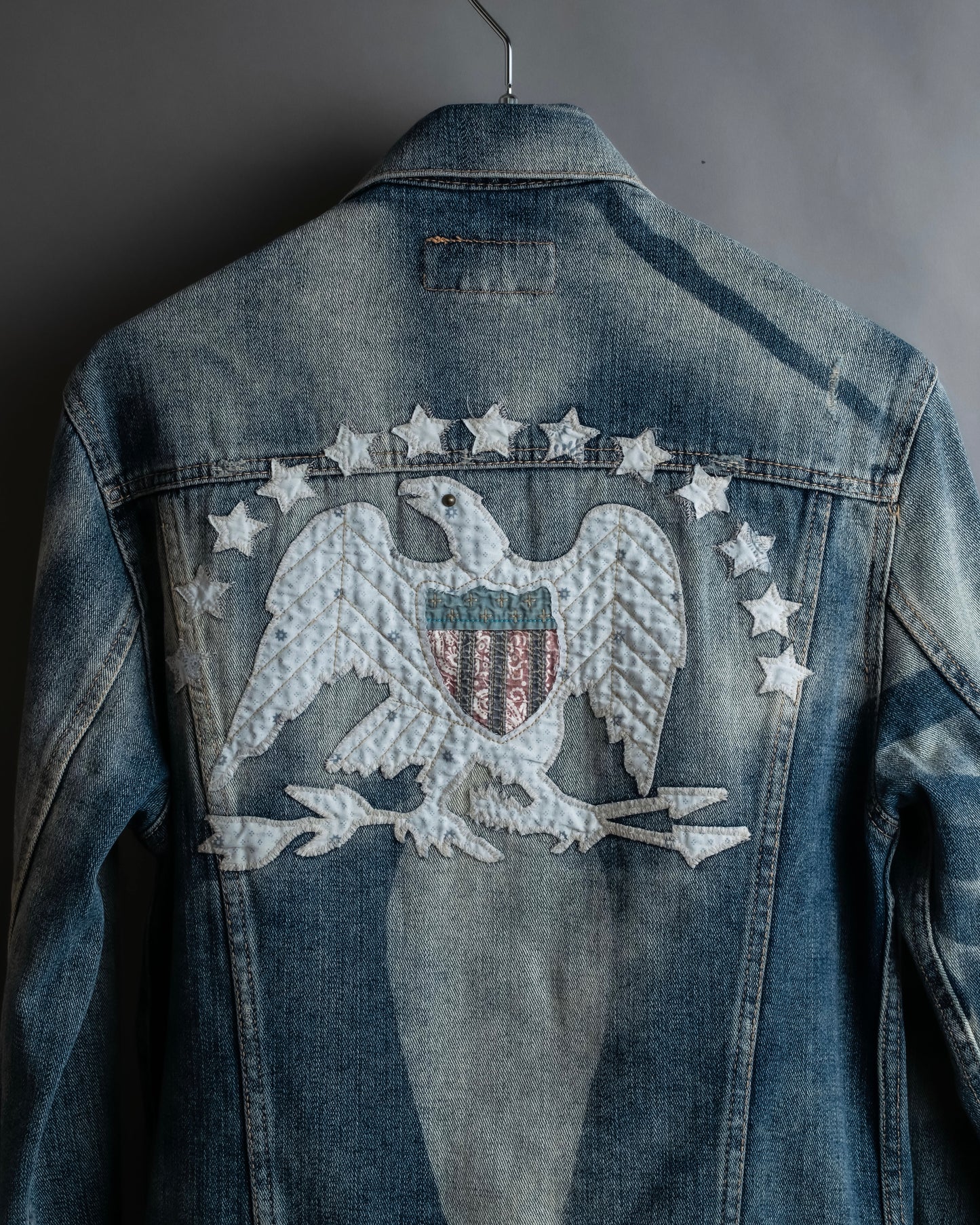 "Ralph Lauren" Eagle & star embroidered design denim jacket