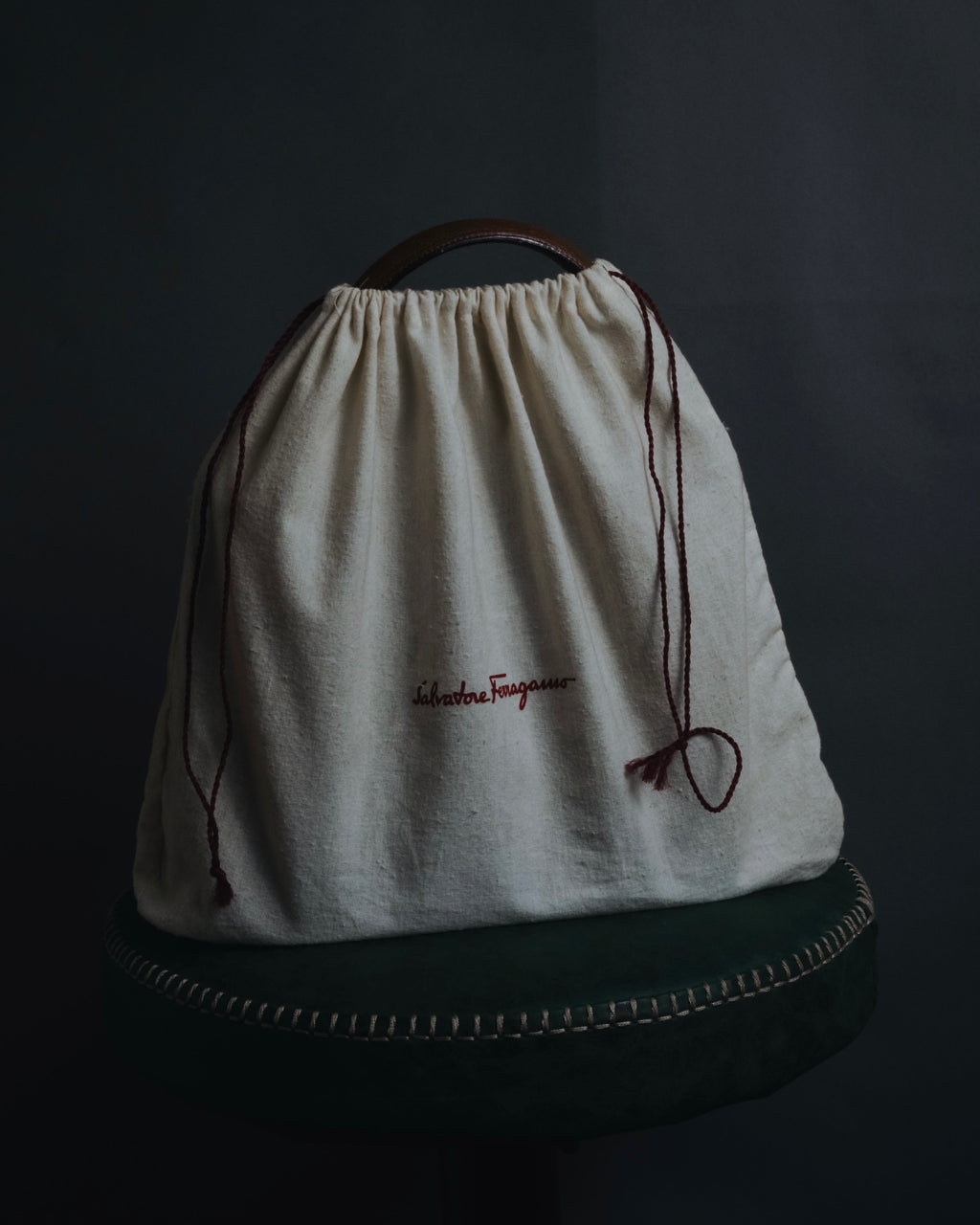 "Salvatore Ferragamo" 90’s structured top-handle leather bag