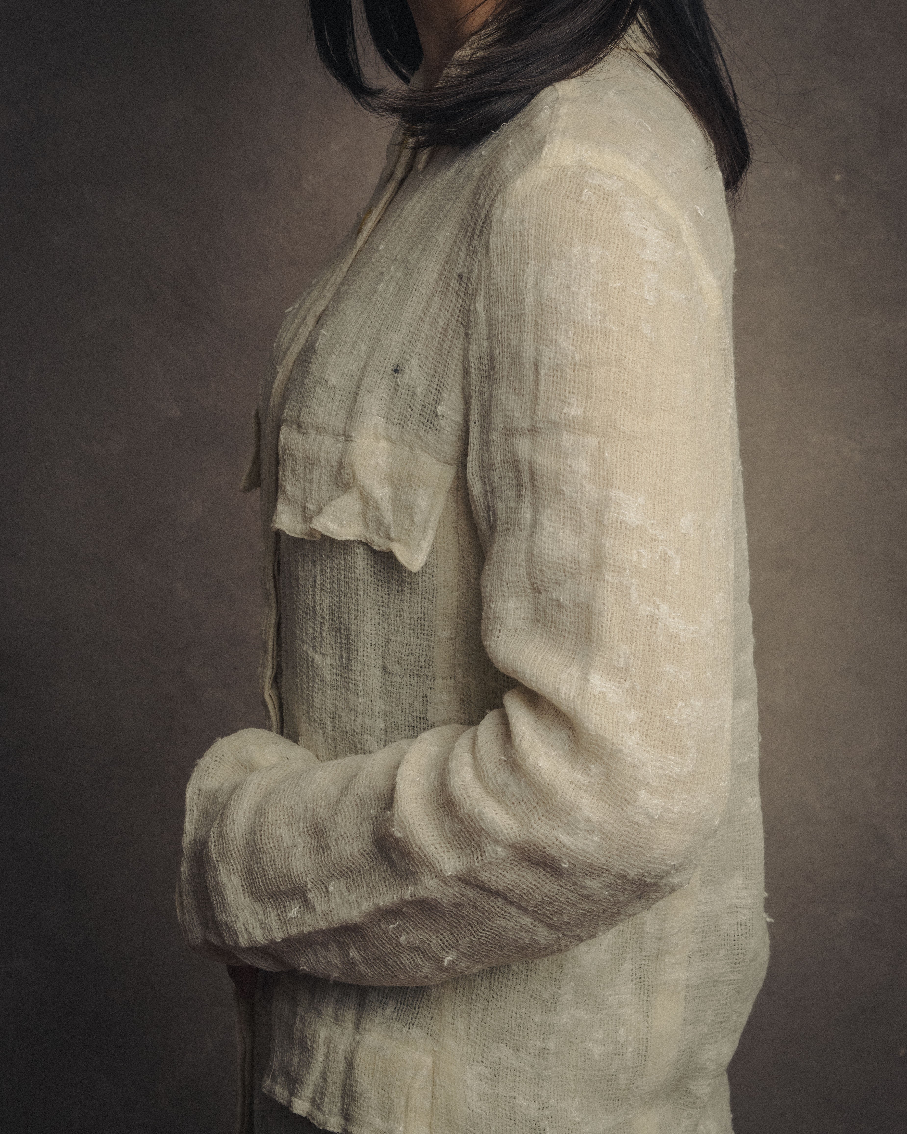 -SPECIAL- “CHANEL” 99’s Sheer fancy tweed safari jacket