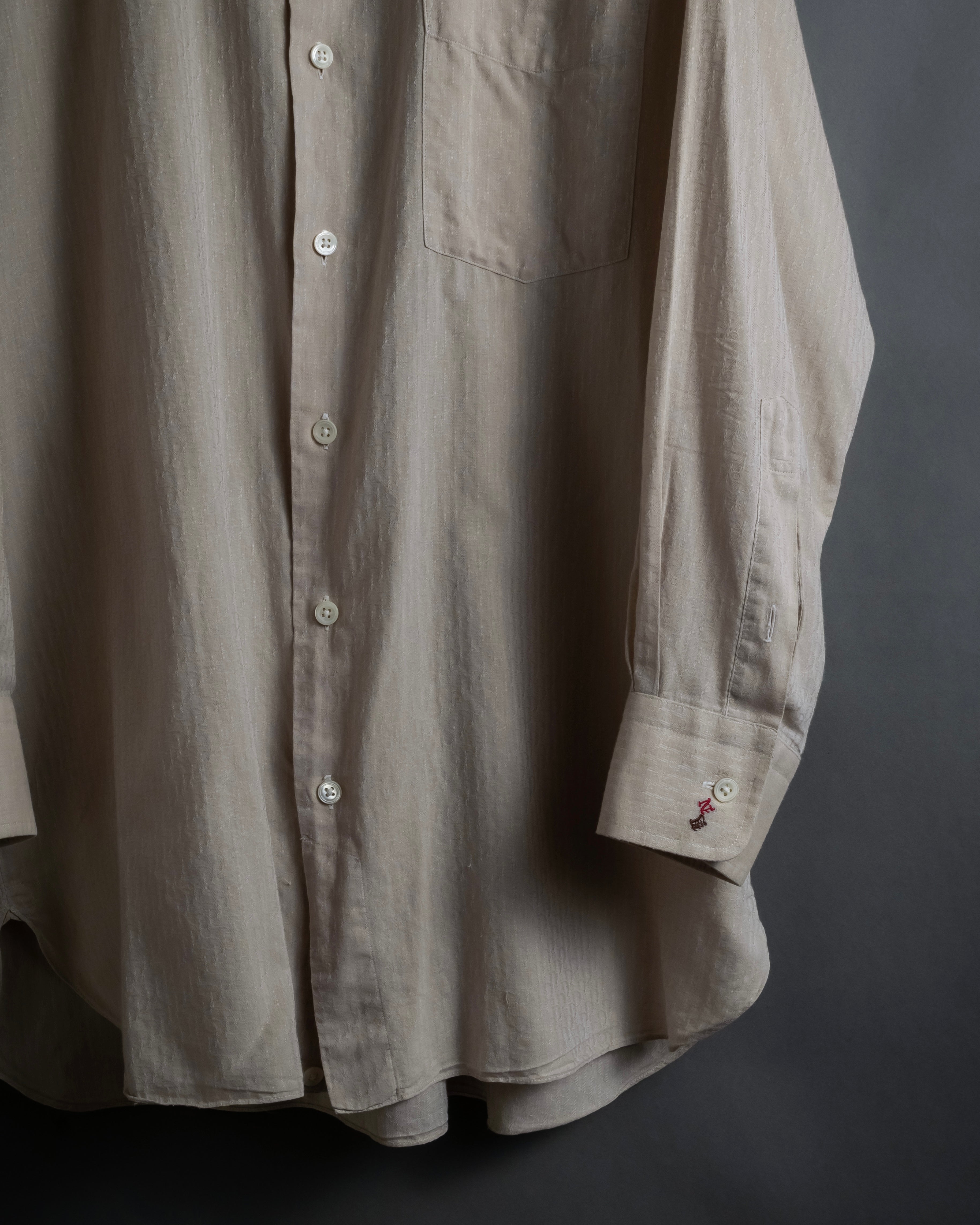 "CHRISTIAN DIOR MONSIEUR" 80's Marc Bohan design woven shirt