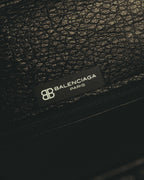 -SPECIAL- "Balenciaga" 90's-00's Ostrich leather structured top handle bag