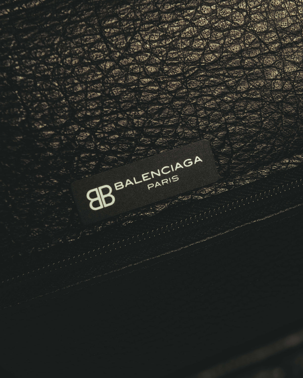 -SPECIAL- "Balenciaga" 90's-00's Ostrich leather structured top handle bag