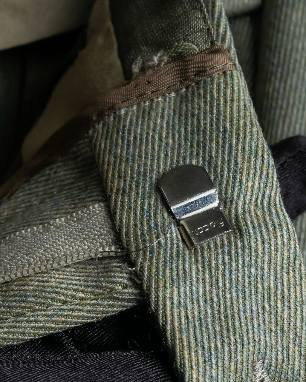 Vintage khaki green wide slacks