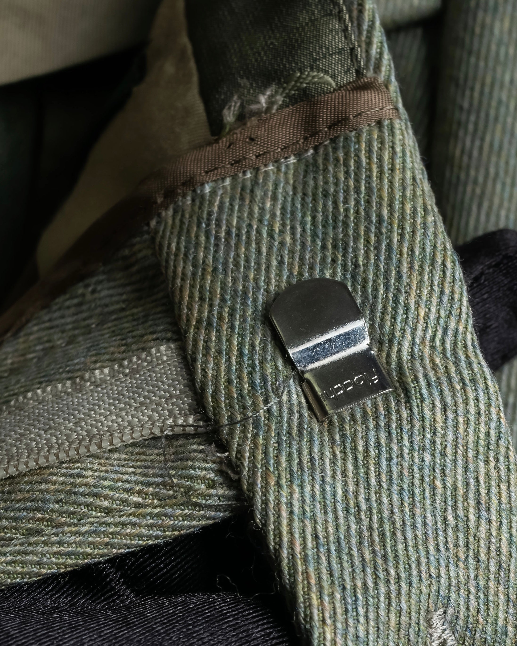 Vintage khaki green wide slacks