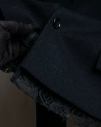 "tricot COMME des GARCONS" 
2001AW Lace-switched design tailored jacket