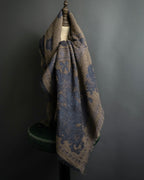 "BALENCIAGA" Large size lame jacquard weave stole