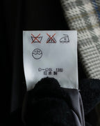 "PIERRE BALMAIN" Glen check belted gown coat