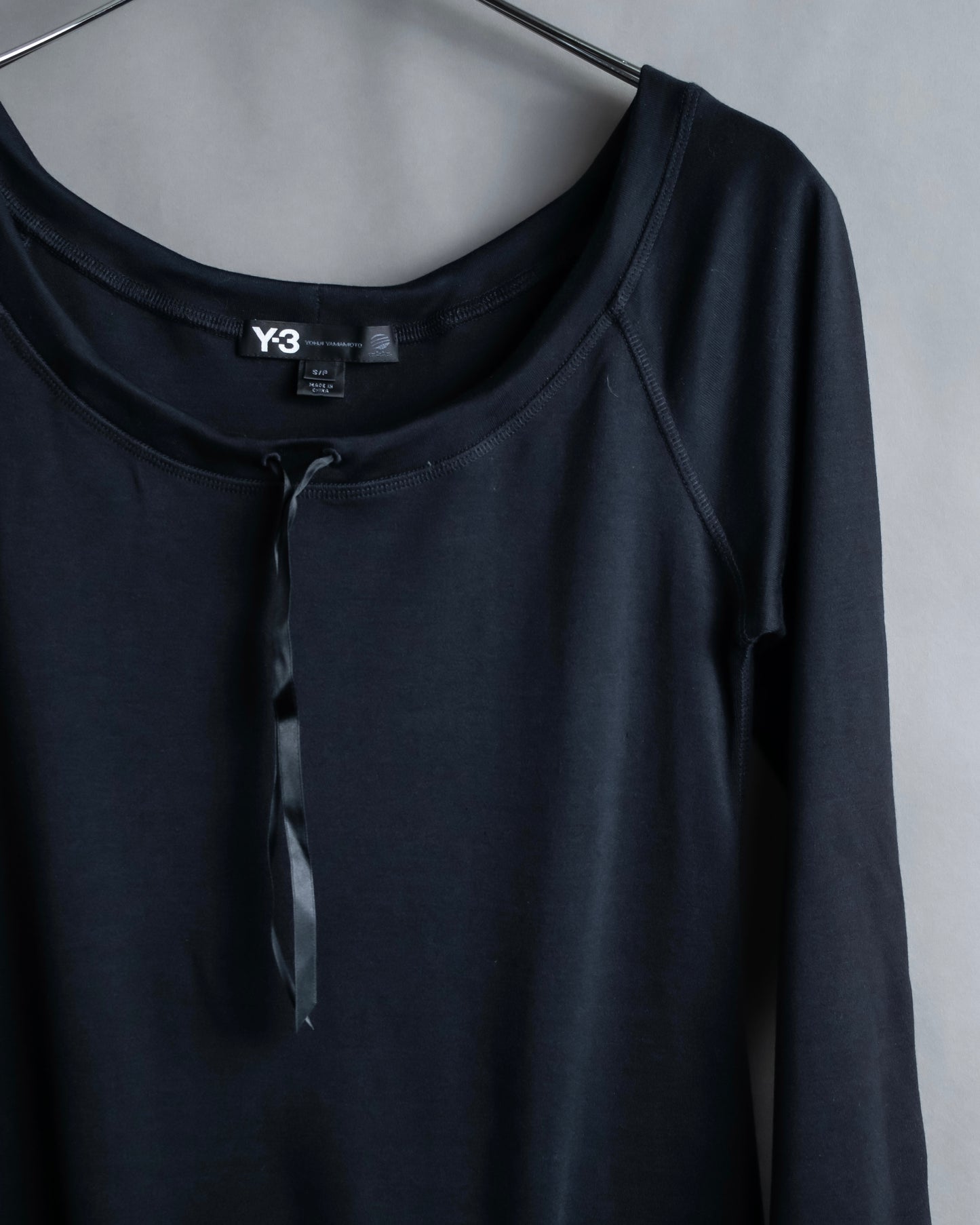 "Y-3" Drawstring switching design pullover